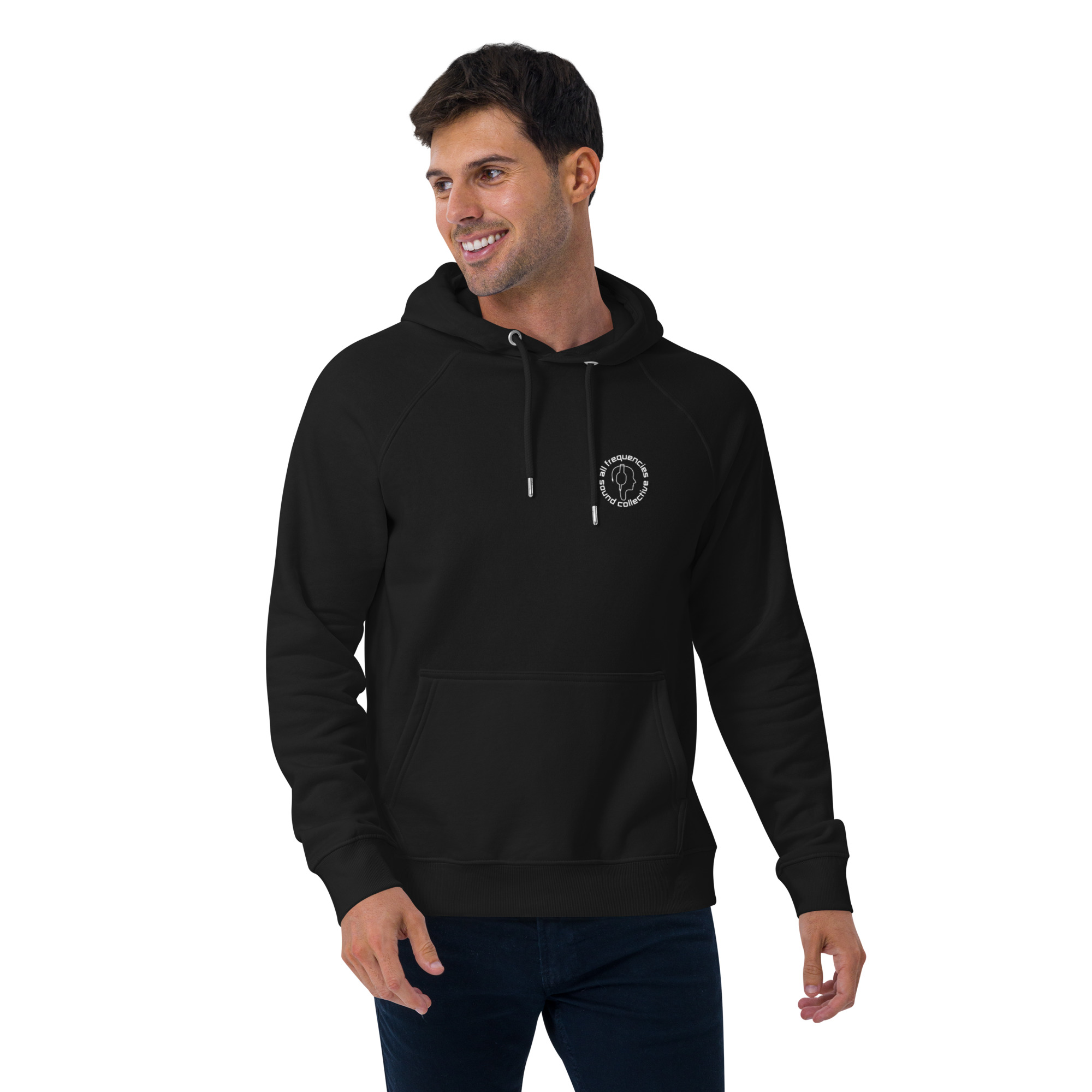 Unisex eco raglan hoodie - Image 2