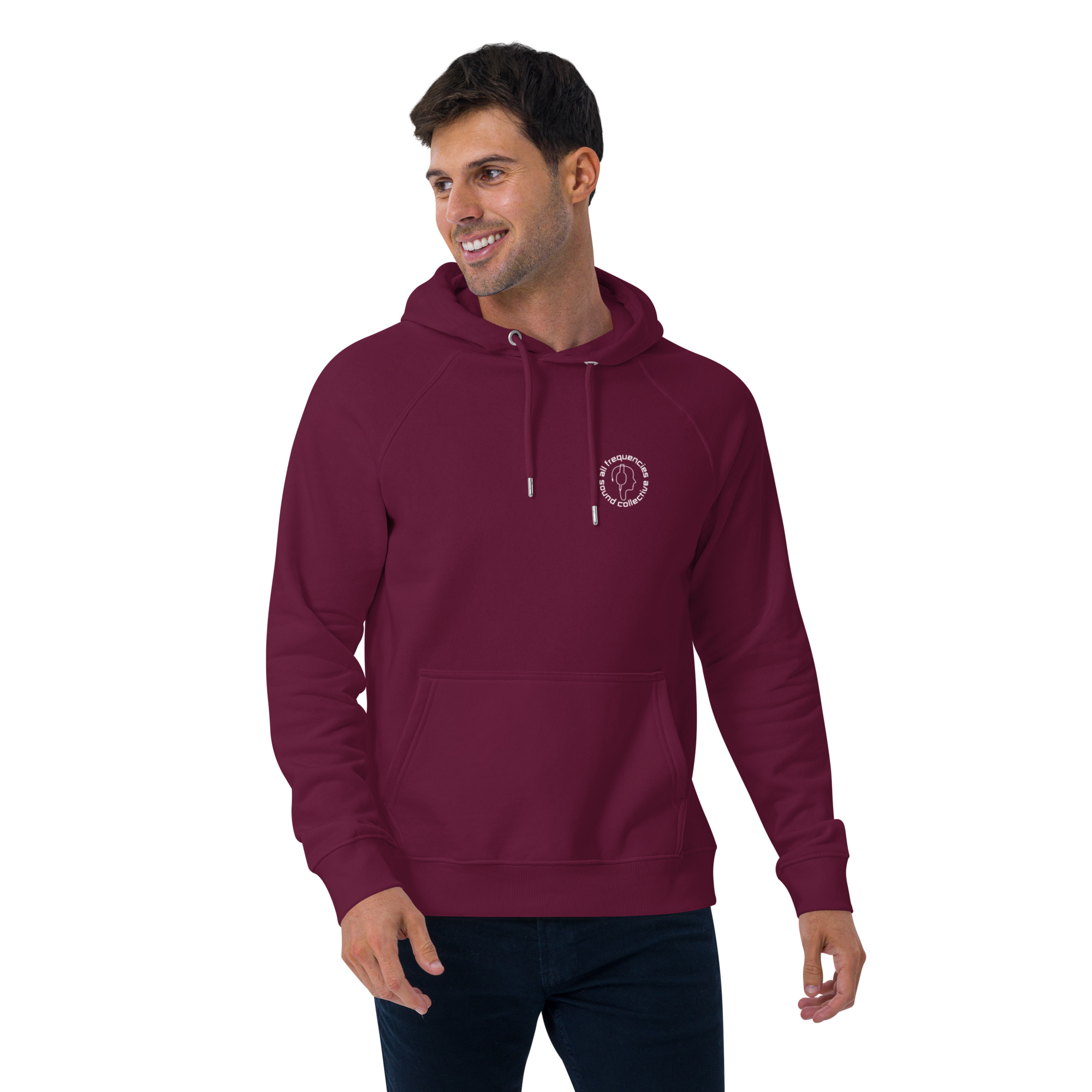 Unisex eco raglan hoodie - Image 11