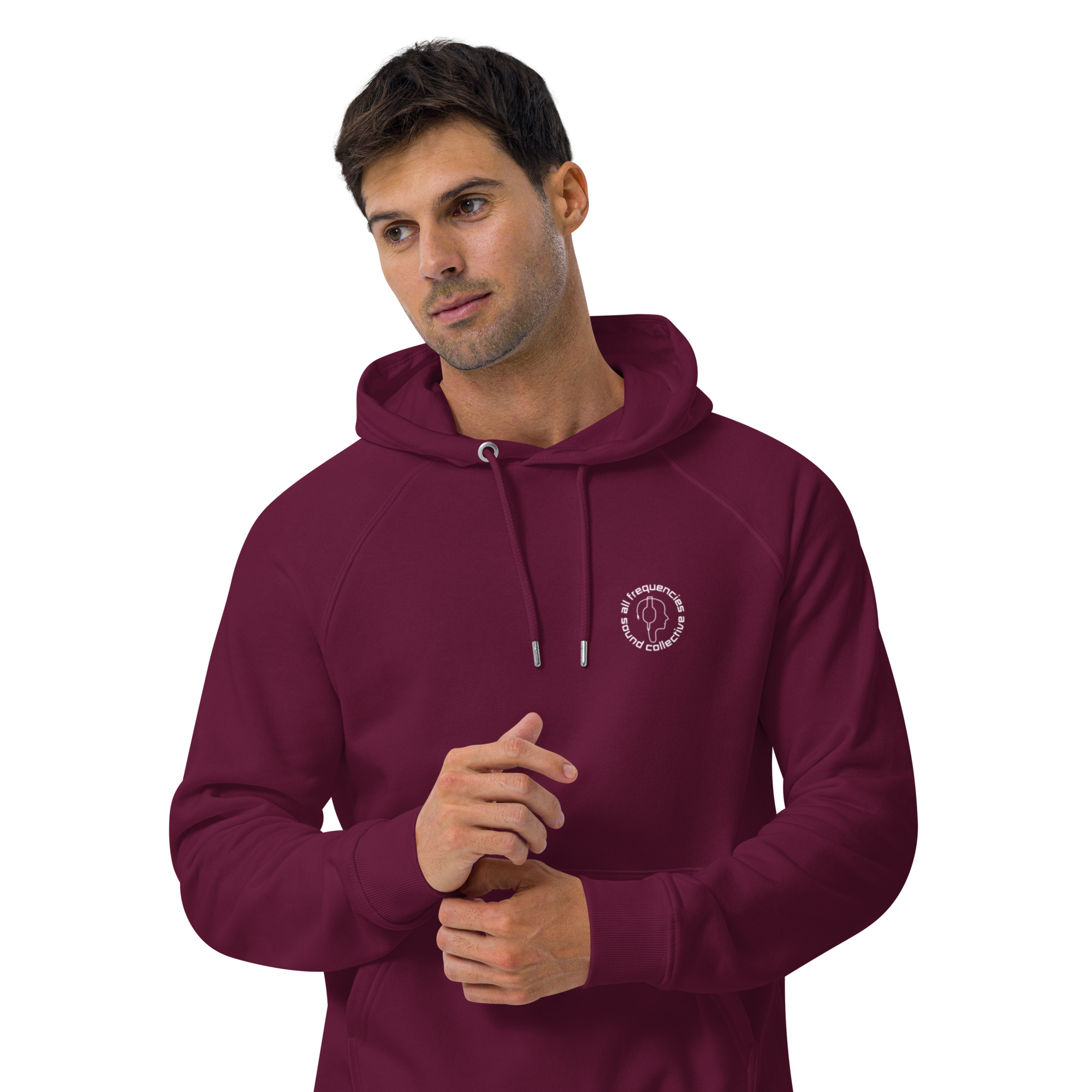 Unisex eco raglan hoodie - Image 12