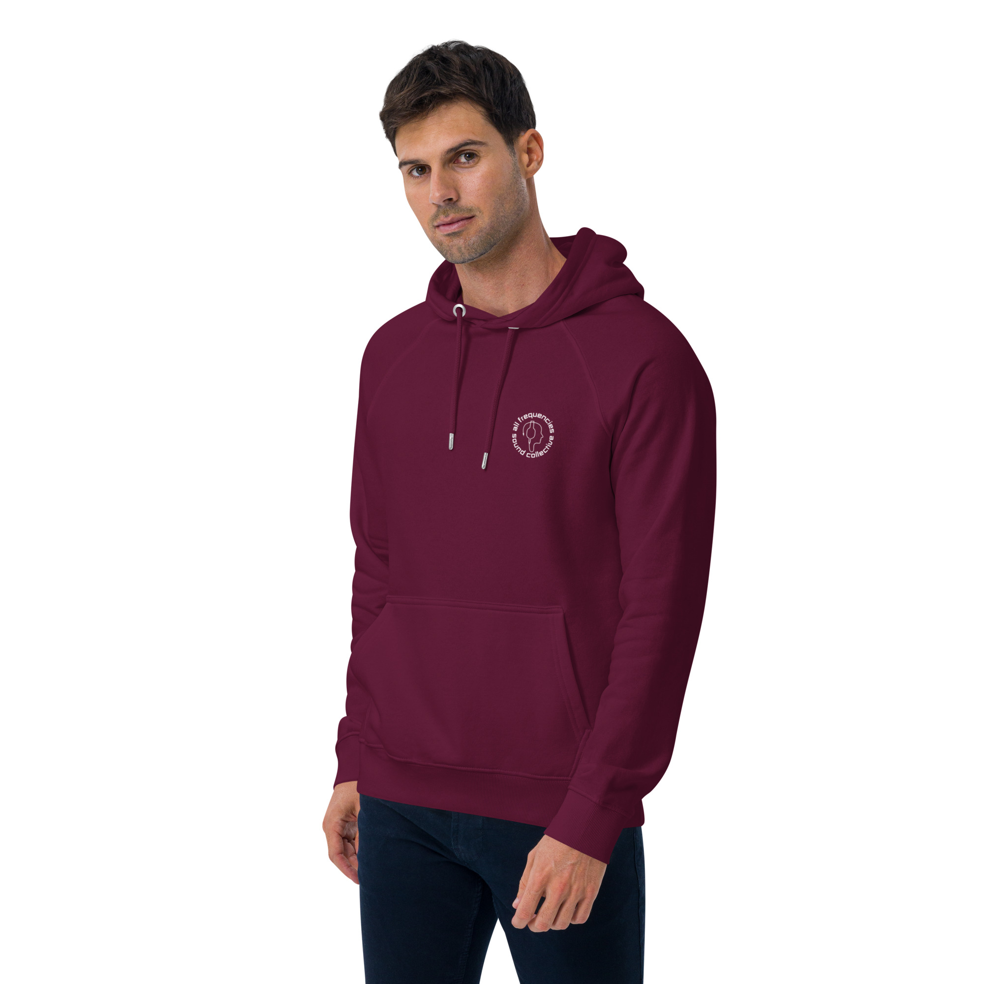 Unisex eco raglan hoodie - Image 16
