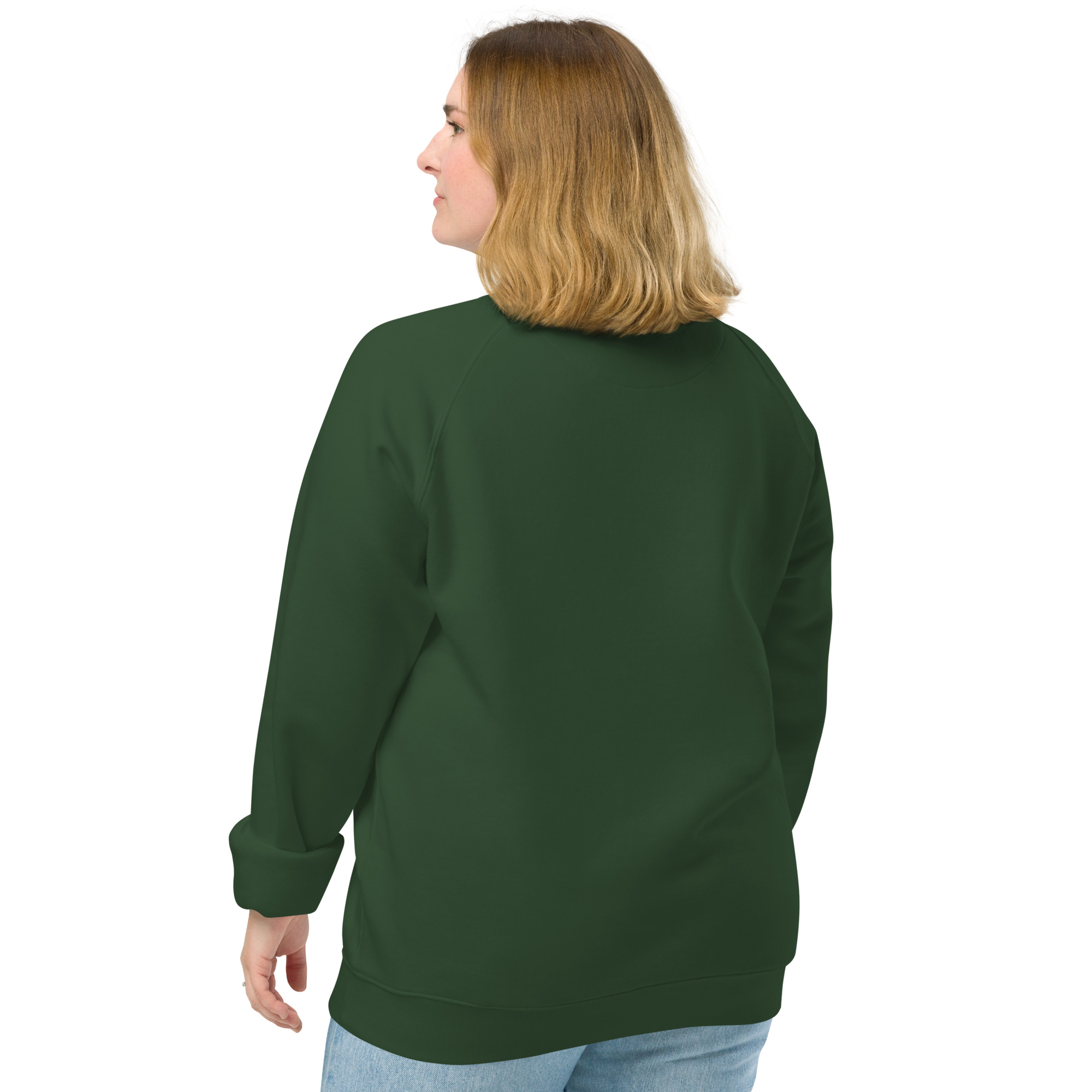 Unisex organic raglan sweatshirt - Image 11
