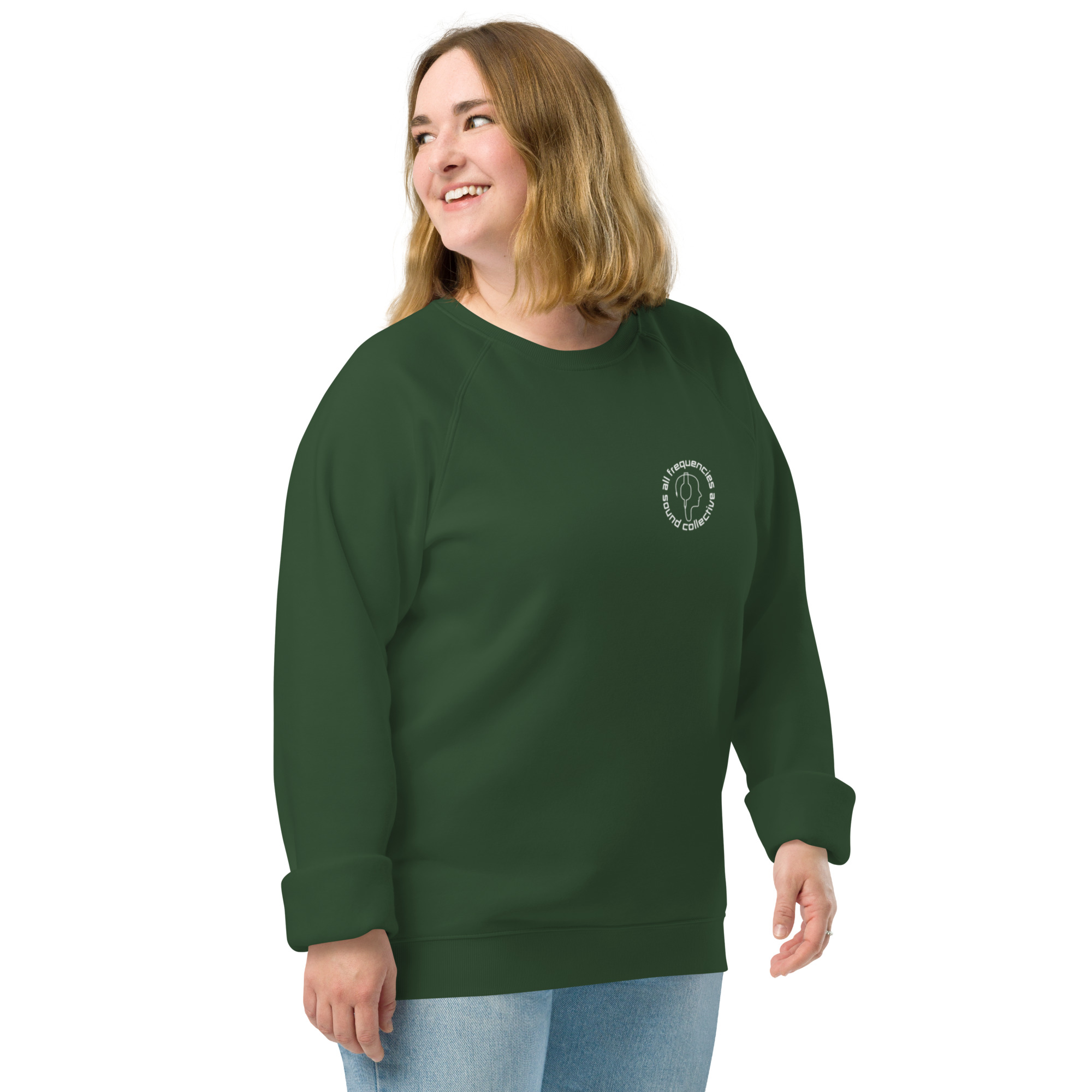 Unisex organic raglan sweatshirt - Image 12