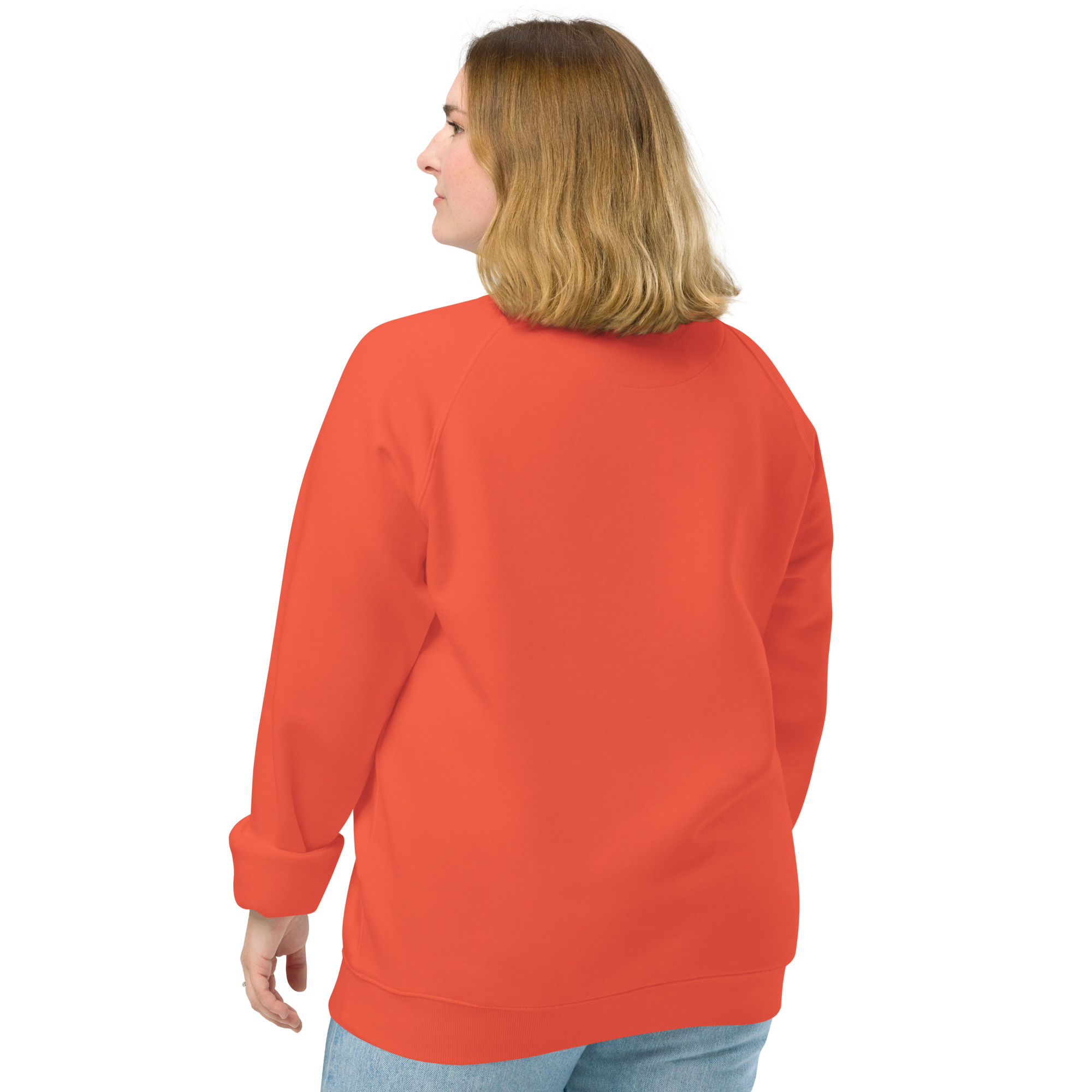 Unisex organic raglan sweatshirt - Image 14