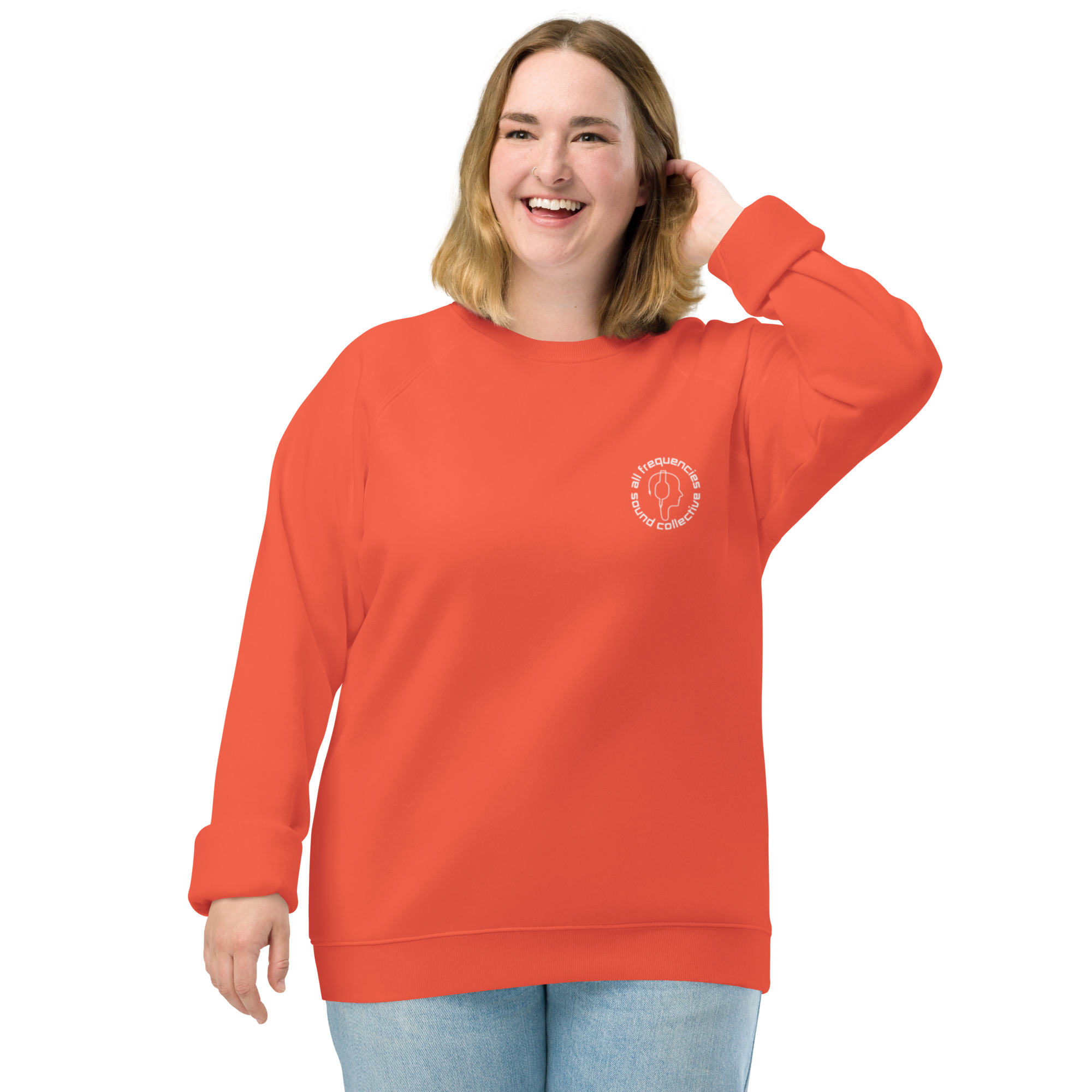 Unisex organic raglan sweatshirt - Image 13