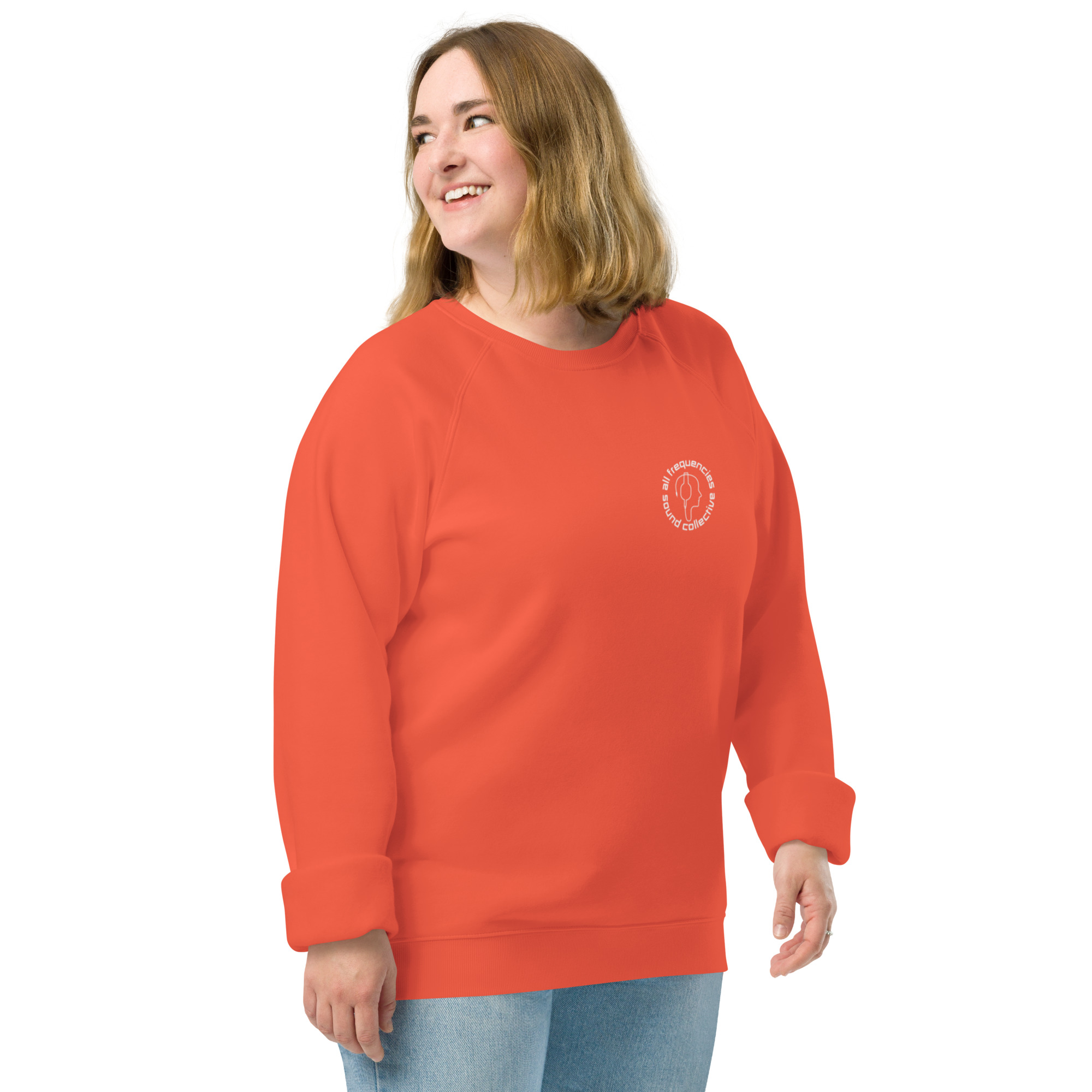Unisex organic raglan sweatshirt - Image 15